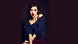 性感演员蓝格图片壁纸_4