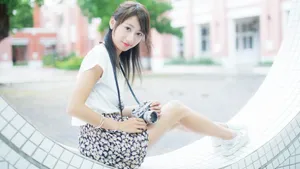 青春学生女生图片壁纸_3