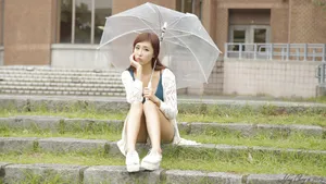 甜美女孩生活照图片_2