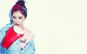 粉色阚清子美女壁纸_4