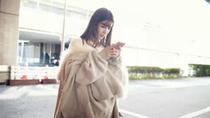 街拍美女模特陈潇图片_8