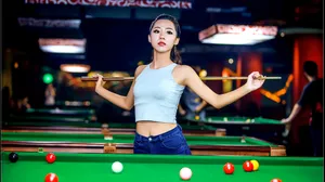 性感台球美女桌面壁纸_5