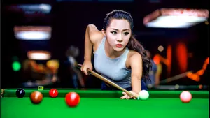 性感台球美女桌面壁纸_6