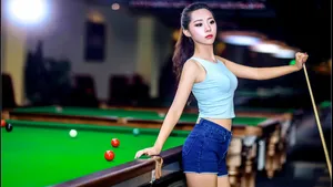 性感台球美女桌面壁纸_7
