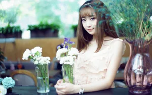 皮肤水娕养眼美女桌面壁纸_4