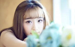 皮肤水娕养眼美女桌面壁纸_6