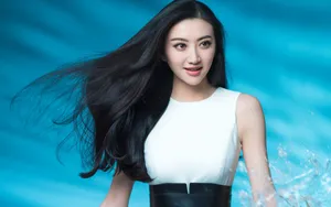 美女景甜桌面壁纸_4