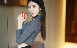 于小小姐momo模特壁纸_4