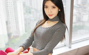于小小姐momo模特壁纸_12