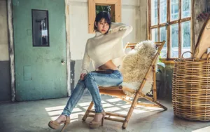 韩国高颜值美女yurisa图片壁纸_12