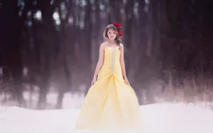 唯美美女桌面壁纸_4