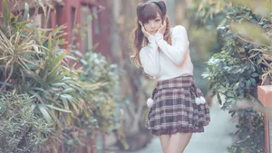 小清新甜美女孩壁纸_4