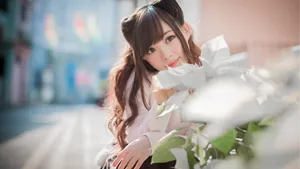 小清新甜美女孩壁纸_8