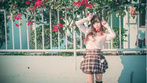 小清新甜美女孩壁纸_13