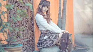 小清新甜美女孩壁纸_14