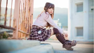 小清新甜美女孩壁纸_17