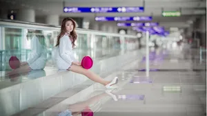 空姐制服刘思琪壁纸_23