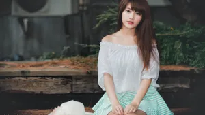清新美女写真电脑壁纸