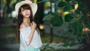 清新美女写真电脑壁纸_6