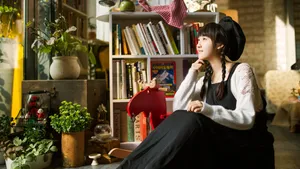 午后小清新美女图片_2