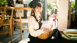 午后小清新美女图片_4