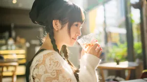 午后小清新美女图片_7