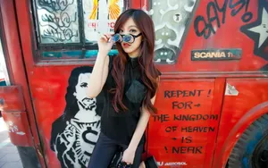 青春阳光美女赵奕欢壁纸_6