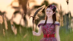 唯美清新美女壁纸_4
