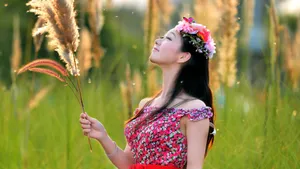 唯美清新美女壁纸_5