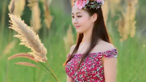 唯美清新美女壁纸_6
