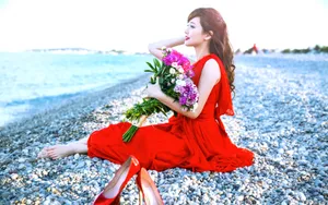 美女金莎桌面壁纸_9
