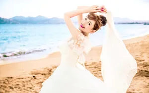 美女金莎桌面壁纸_13