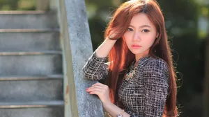 美女户外生活照图片_4