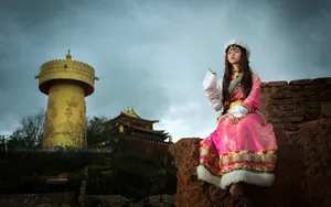 少数民族美女图片