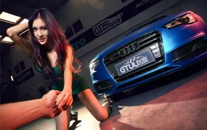 奥迪S5性感女郎宽屏壁纸_5