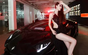 兰博基尼DMC LP988 E-GT美女模特壁纸_2