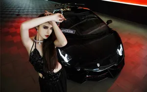 兰博基尼DMC LP988 E-GT美女模特壁纸_3
