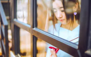 清纯制服美女写真壁纸_3