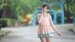清纯邻家女孩写真壁纸_2