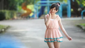清纯邻家女孩写真壁纸_5