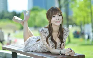 韩国美女车模崔涩琪壁纸_5