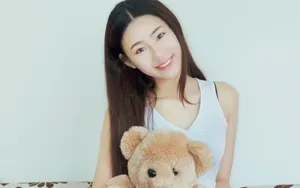 阳光甜美美女壁纸_2