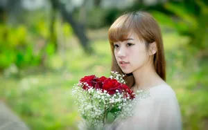 清纯可爱妹妹桌面壁纸_15