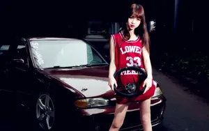 日产SSS美女模特桌面壁纸_2