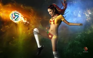 世界杯MOKO美空美女足球宝贝_4
