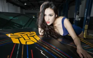雪佛兰变形金刚美女模特壁纸_5