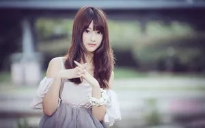 清新女孩电脑壁纸_3