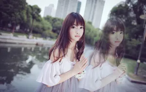 清新女孩电脑壁纸_4
