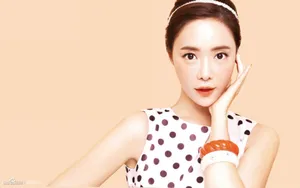 韩国美女黄静茵壁纸_4