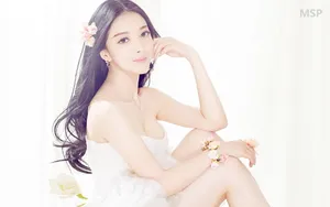 清新性感美女壁纸_3